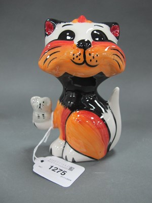 Lot 1275 - Lorna Bailey - Hunter the Cat, 14cm high.