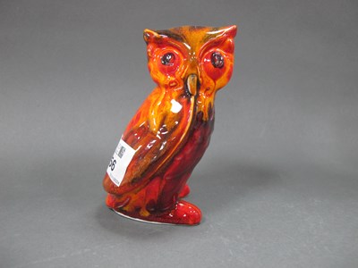 Lot 1256 - Anita Harris Figure of a Cute Baby Owlet, gold...