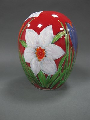 Lot 1219 - Anita Harris 'Spring Floral Medley' Delta Vase,...