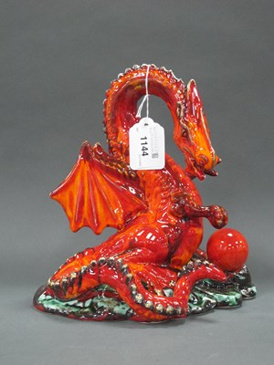 Lot 1144 - Anita Harris 'Treasure Dragon' Figure, in...