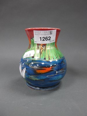 Lot 1262 - Anita Harris 'Water Lily' Trojan Vase, gold...