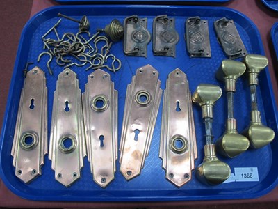 Lot 1366 - Early XX Century Door Furniture etc- Five...