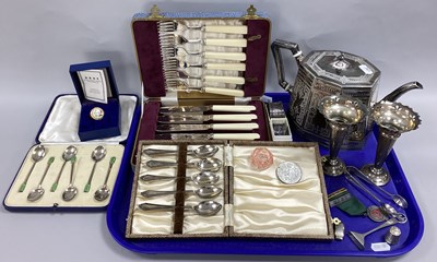 Lot 368 - A Set of Art Deco Style Hallmarked Silver...