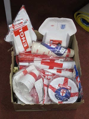 Lot 683 - England St Georges Day Party Ware - bunting,...