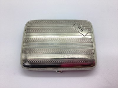 Lot 6 - A Hallmarked Silver Cigarette Case, H.W.L,...