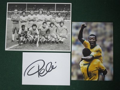 Lot 588 - Pele Autograph, black marker signed...