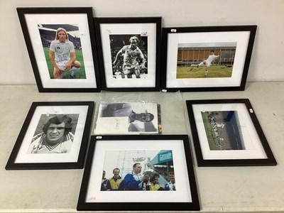 Lot 456 - Leeds United Autographed Prints, black marker...