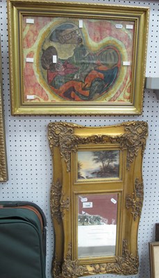 Lot 1446 - XIX Century Style Gilt Wall Mirror, with a...