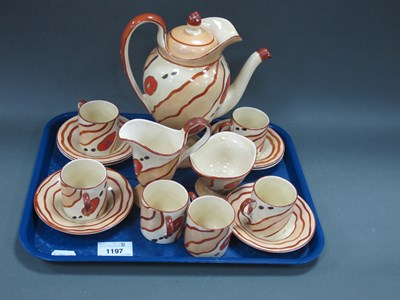 Lot 1197 - Art Deco 1930's Bursley Ware Charlotte Rhead,...