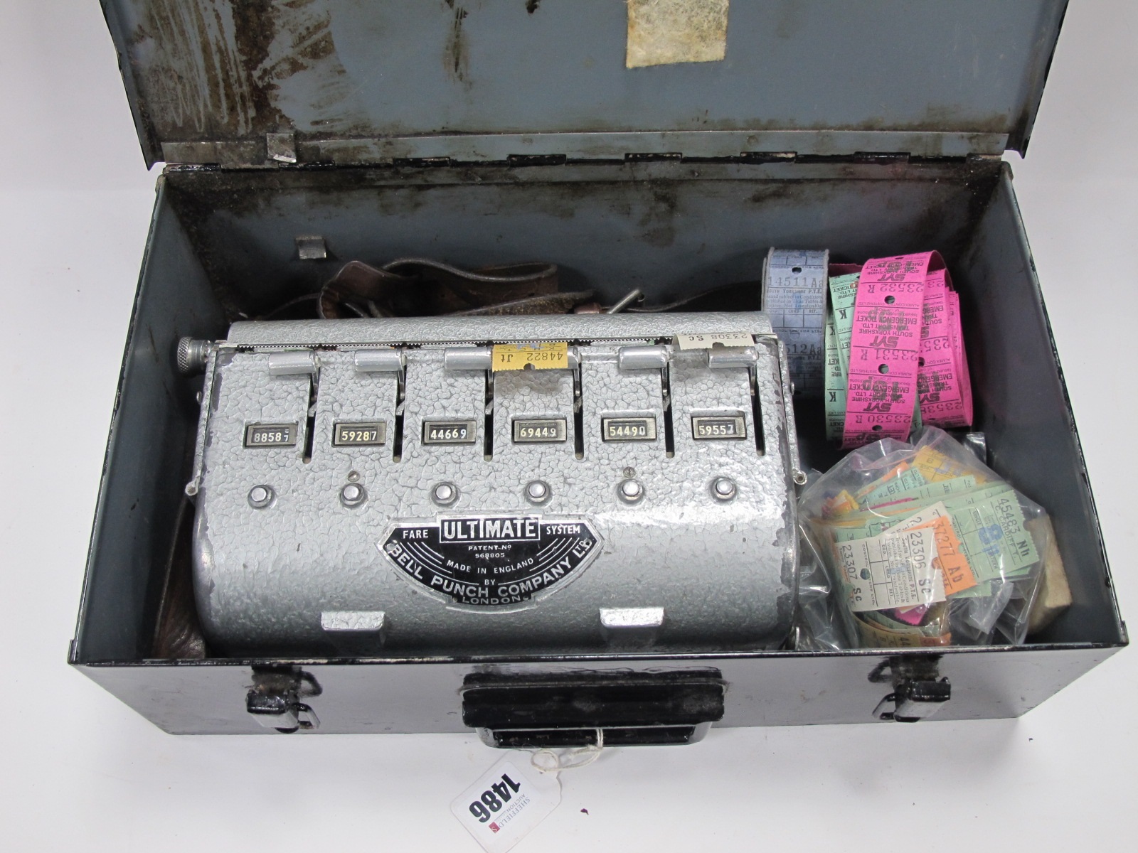 Lot 1486 Bus Conductors Ticket Machine Circa Mid XX Lot 1486 Bus Conductors Ticket Machine Circa Mid XX