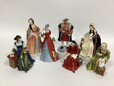 Lot 1101 - A Royal Doulton Porcelain Set of Henry VIII...