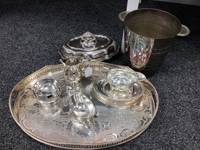 Lot 196 - Assorted Platedware, including a CB&S large...