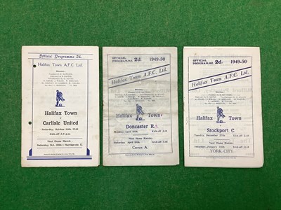 Lot 693 - Halifax Town Programmes 48-9 v, Carlise (punch...