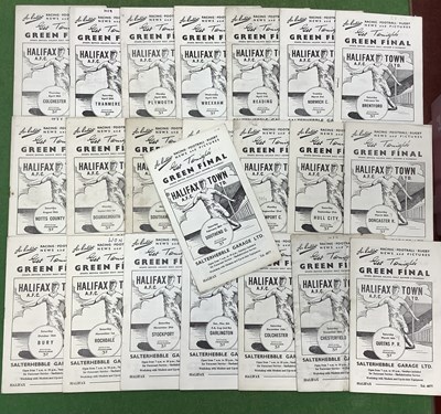 Lot 704 - Halifax Town Programmes 58-9, twenty-two...