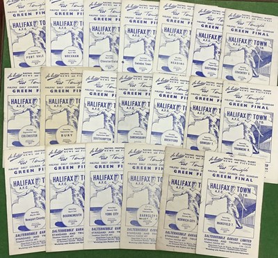 Lot 705 - Halifax Town Programmes 59-60, twenty...