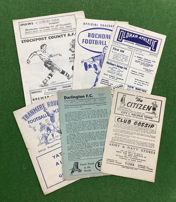 Lot 710 - Halifax Town Away Programmes 1954-5, at...