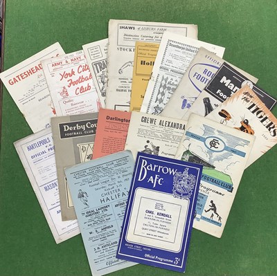 Lot 712 - Halifax Town Away Programmes 56-7 at Gateshead,...