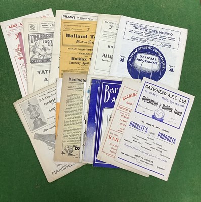 Lot 713 - Halifax Town Away Programmes 57-8 at...