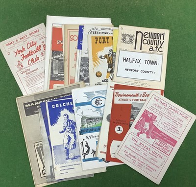 Lot 715 - Halifax Town Away Programmes 59-60, twenty-two...