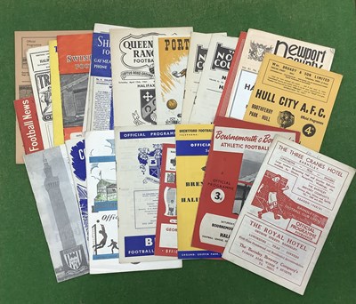 Lot 716 - Halifax Town Away Programmes 60-1, twenty-four...