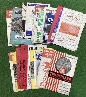 Lot 887 - Leeds United Away Programmes 60-1 seven issues,...