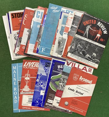 Lot 889 - Leeds United Away Programmes 66-7 nineteen...