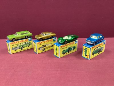 Lot 834 - Four Original Matchbox 1:75 Narrow Wheel...