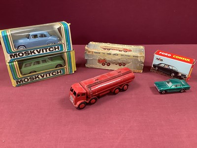 Lot 798 - Four Diecast Vehicles, two boxed 1970's/1980's...