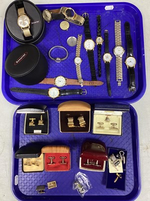 Lot 203 - An Assortment of Wristwatches, to include gilt...