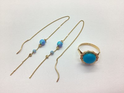 Lot 60 - A Pair of Dainty Chain Drop Earrings,...