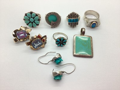 Lot 155 - An Assortment of "925" and Other Jewellery,...