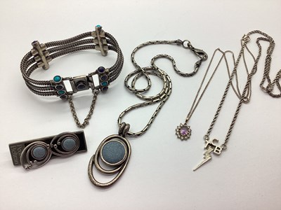 Lot 133 - An Assortment of "925" and Other Jewellery, to...