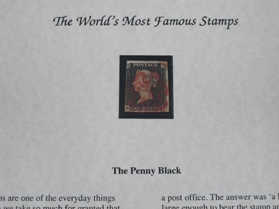 Lot 1286 - Westminster Collection 1840 Penny Black Stamp,...