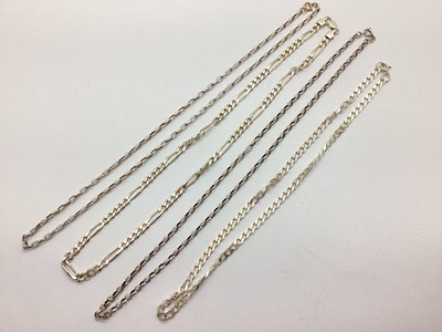 Lot 131 - A Hallmarked Silver Curb Link Chain, together...