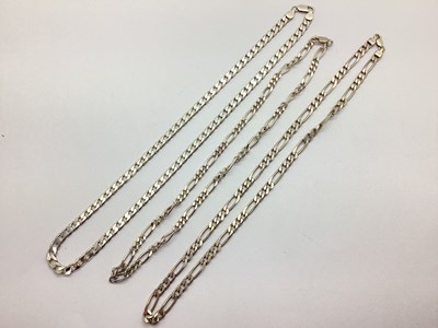 Lot 129 - A Small Collection of "925" Chains, including...