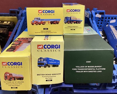 Lot 554 - Five Corgi Diecast Model Commercial Vehicles...