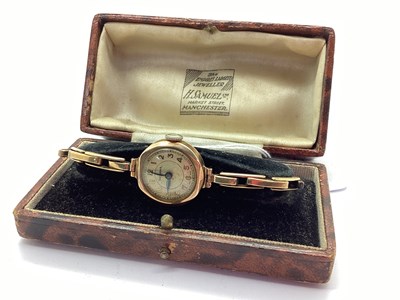 Lot 283 - Medana; An Art Deco Style Ladies Wristwatch,...