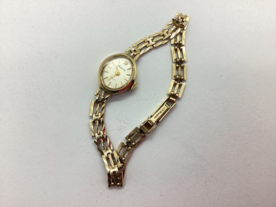 Lot 289 - Accurist; A 9ct Gold Ladies Wristwatch, the...