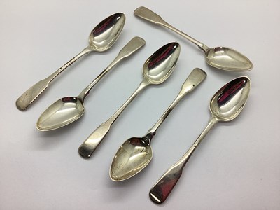 Lot 36 - A Set of Six Scottish Hallmarked Silver...