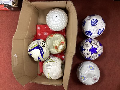 Lot 487 - Four Signed Sheffield Wednesday Footballs, an...