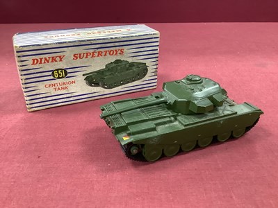 Lot 864 - A Dinky No 651 Centurian Tank, overall appears...