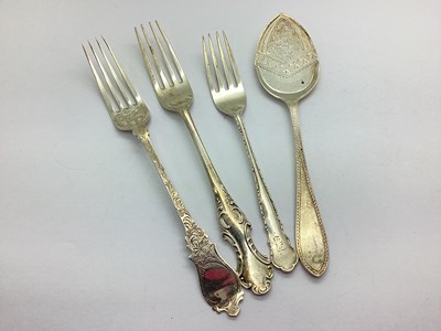 Lot 46 - An Assortment of Hallmarked Silver Cutlery,...