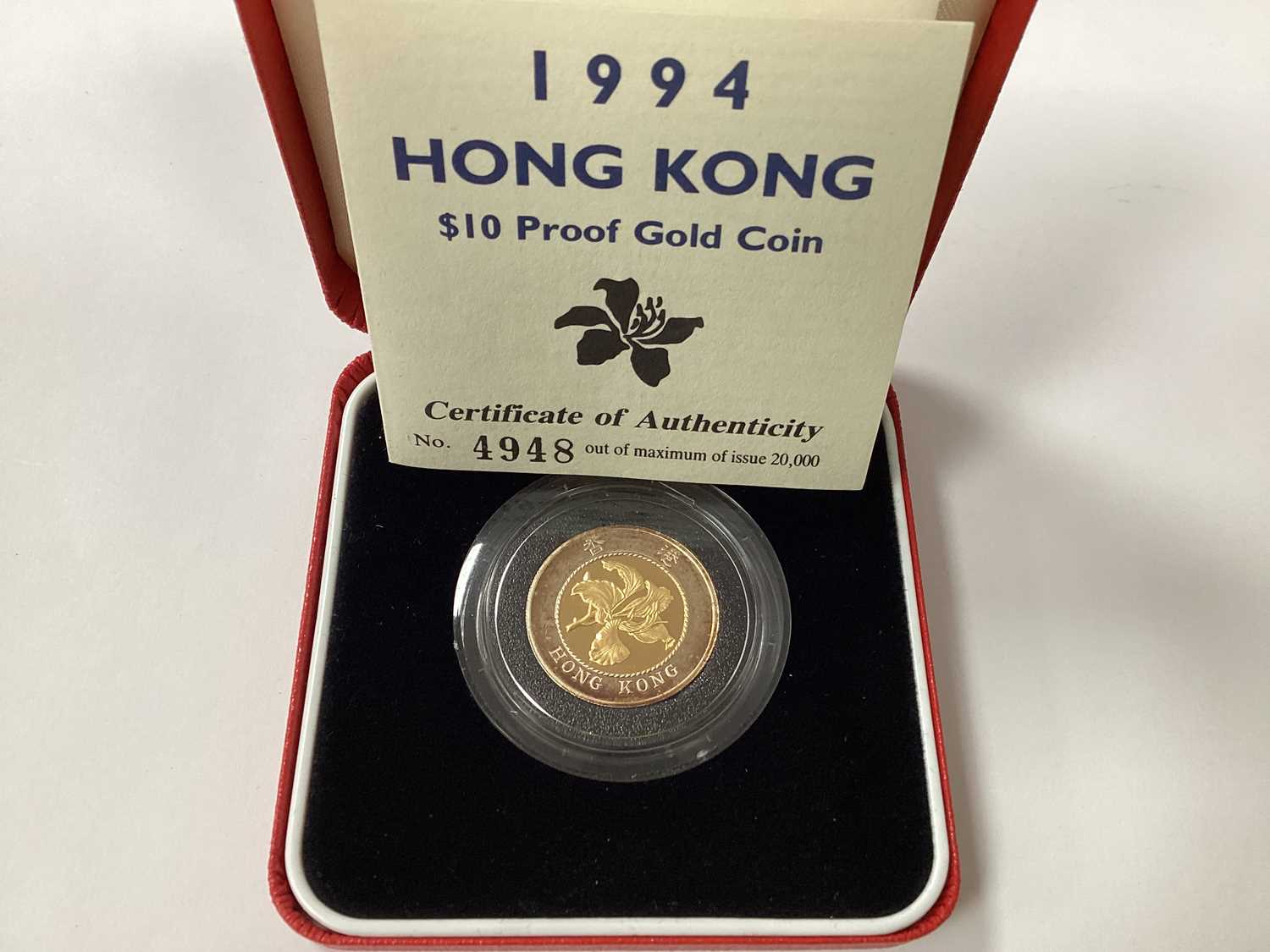 Lot 608 - 1994 Royal Mint Gold Proof And Bi-Metalic Hong...