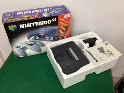 Lot 727 - A Nintendo 64 (N64) Gaming Console, box...