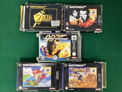 Lot 721 - Five Nintendo 64 (N64) Gaming Cartridges,...