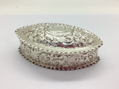 Lot 71 - A Victorian Hallmarked Silver Trinket Box, G.N....