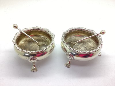 Lot 14 - Two Victorian Hallmarked Silver Salts, WGJL,...