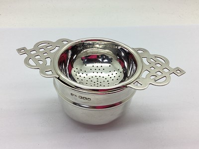 Lot 9 - Viners; A Hallmarked Silver Twin Handled Tea...