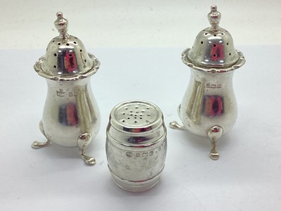 Lot 19 - A Pair of Matched Hallmarked Silver Salt and...