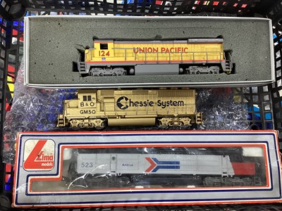 Lot 561 - Three HO gauge American Diesel locomotives by...